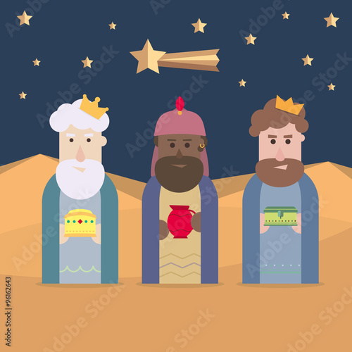 The three Kings of Orient, wise men, 3 magi
