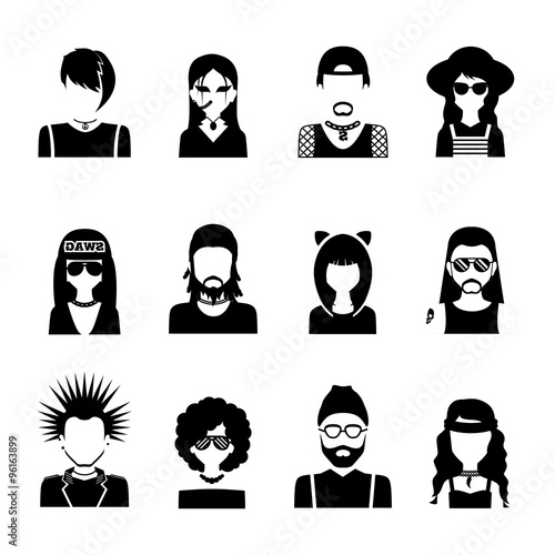 Subcultures People Black And White