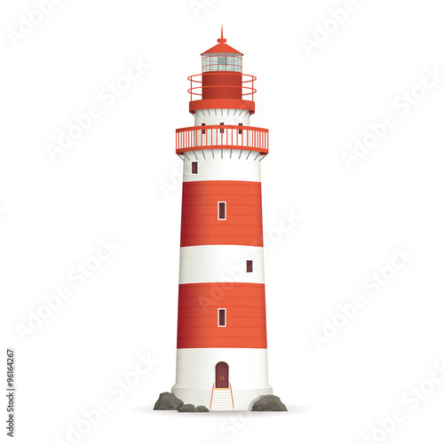 Realistic Lighthouse Illustration