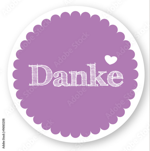 Danke Aufkleber Sticker Zeichen