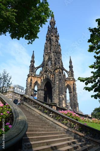 The Scott Monument in Edinburgh is a victorian gothic monument to the Scottish author, Sir Walter Scott