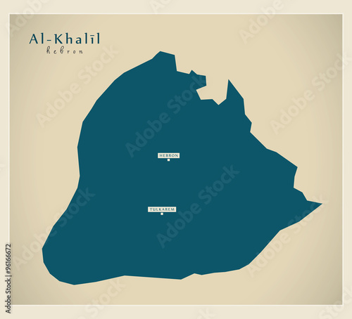 Modern Map - Al-Khalil PS photo