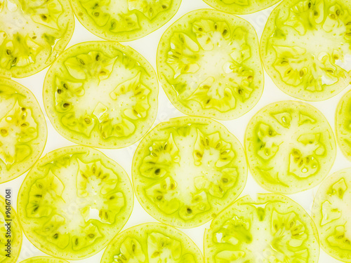 slice of green tomatoes