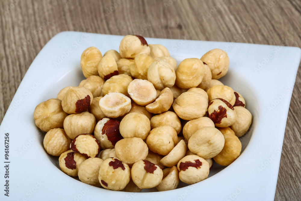 Hazelnuts in the bowl Hazelnuts in the bowl