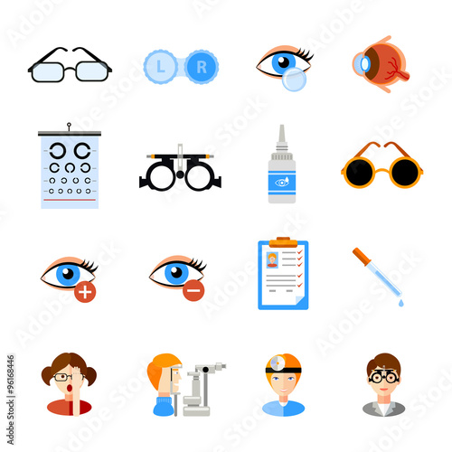 Ophthalmology Icons Set