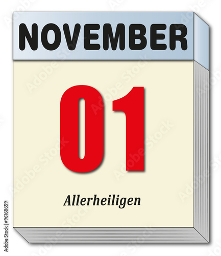 Kalenderblatt Allerheiligen 