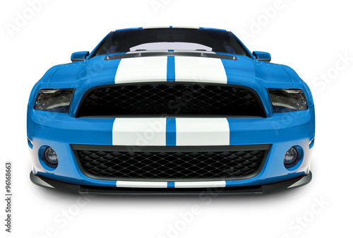 Blue Muscle Car