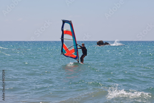 Little windsurfer