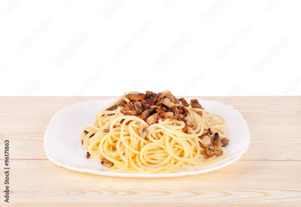 Pasta spaghetti with mushrooms Pasta spaghetti with mushrooms