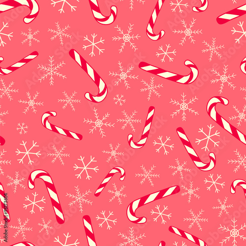 pink christmas pattern