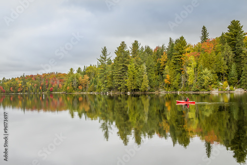 Kayak in Algonquin Provincial Park in Autumn © Brian Lasenby