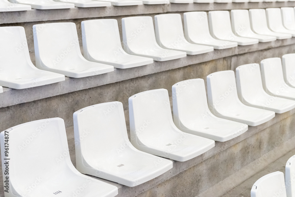 Fototapeta premium rows of seats on the tribune