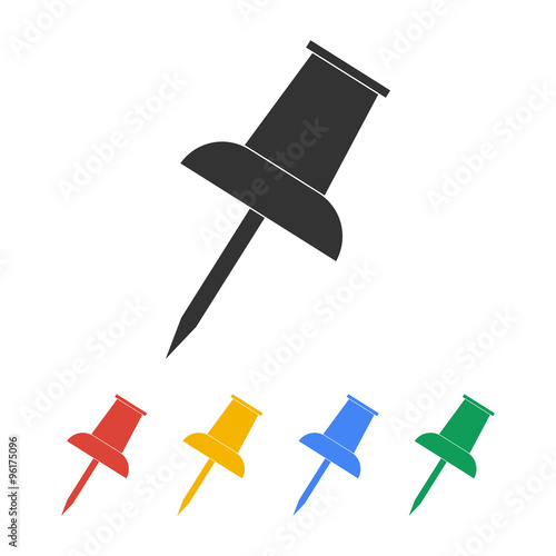 Vector push pin icon