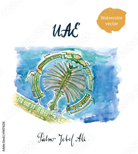 The Palm Jebel Ali view, new sand island, UAE