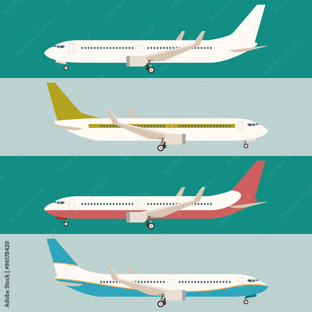 Flat set of planes