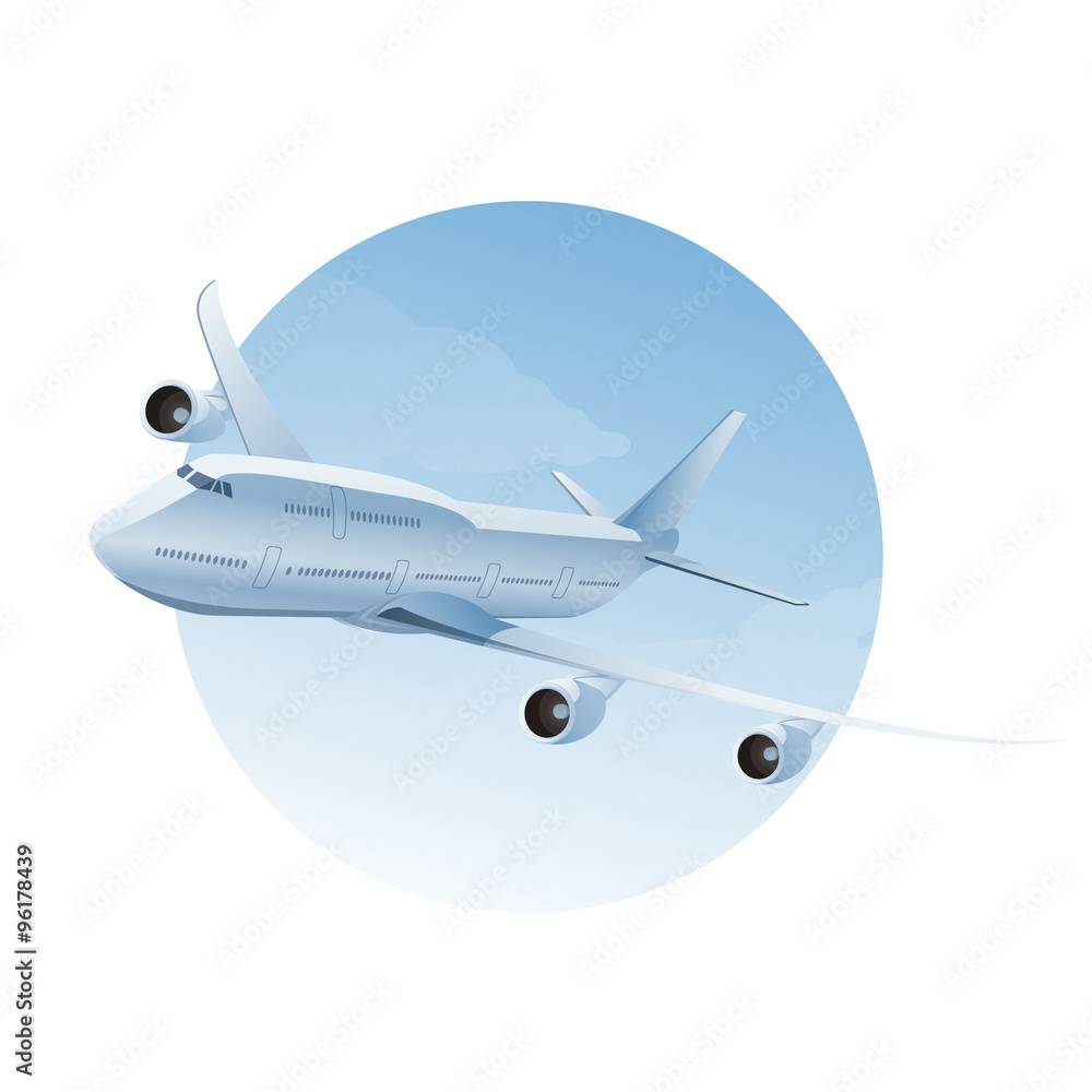 Fototapeta premium Plane in the air