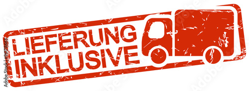 red stamp with text lieferung inklusive