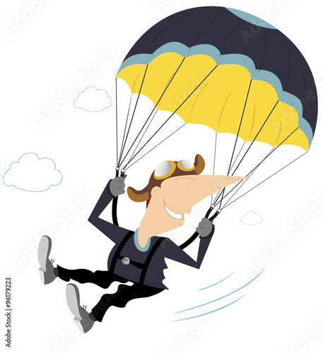 Comic skydiver derives enjoyment from jumping