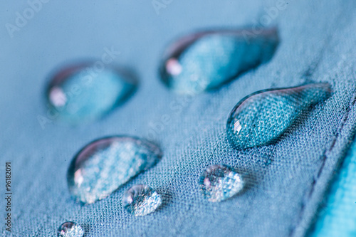 Obraz na płótnie Waterproof textile repelling water w salonie