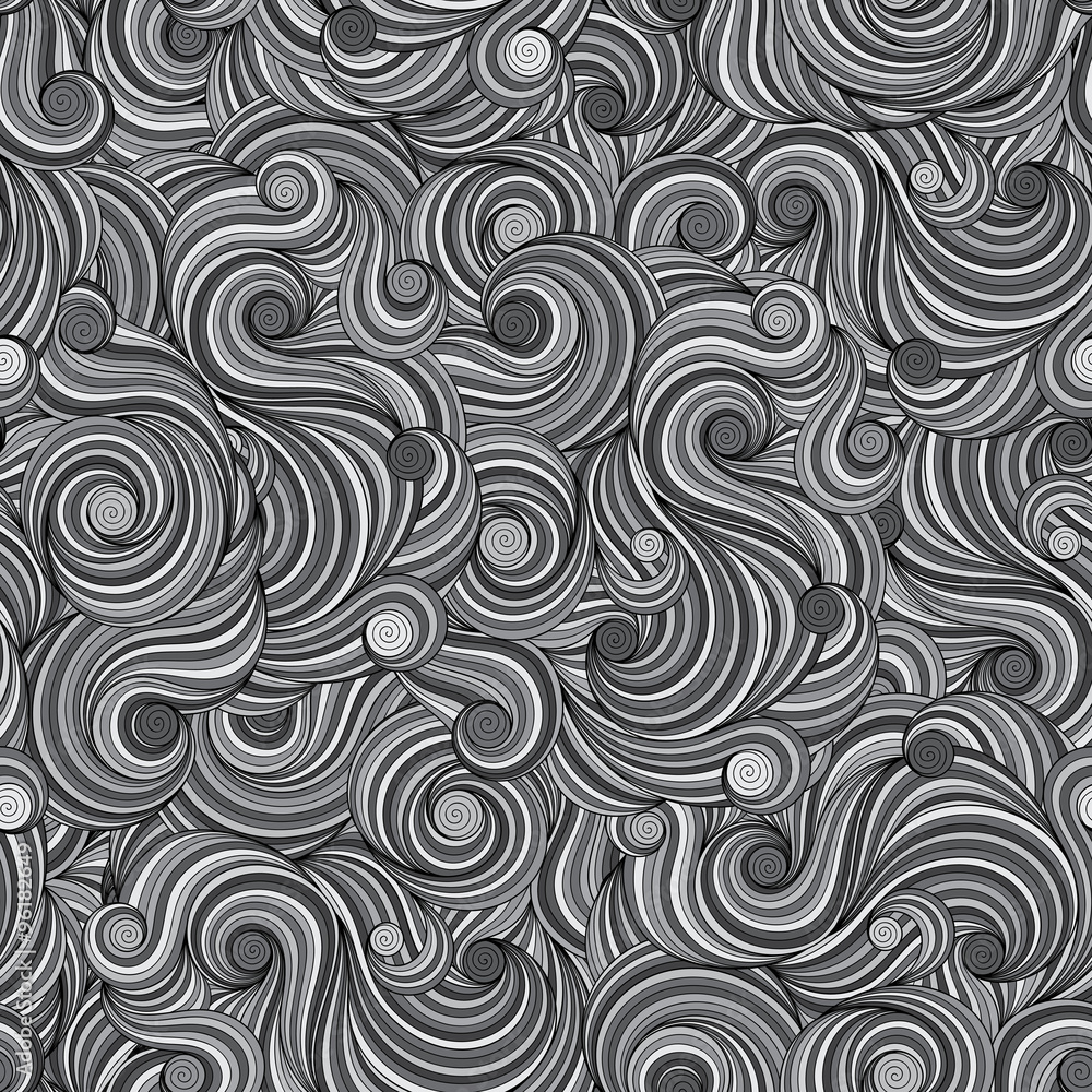 Seamless asian ethnic floral retro doodle background pattern in Seamless asian ethnic floral retro doodle background pattern in