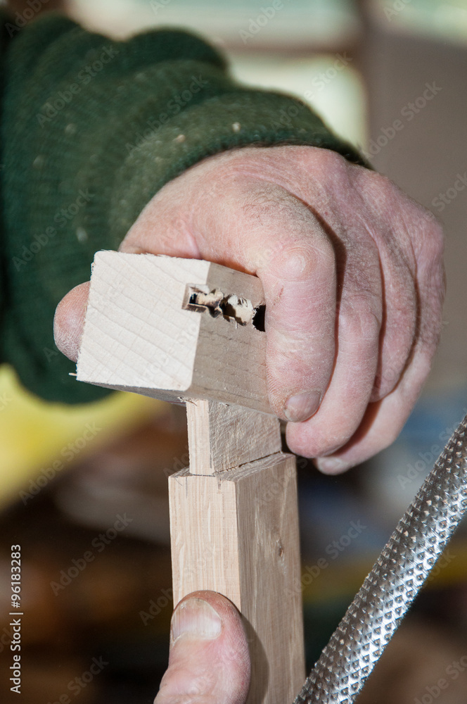 Fototapeta premium Carpenter working