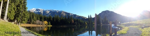 panoramique lac des mines d or - Morzine