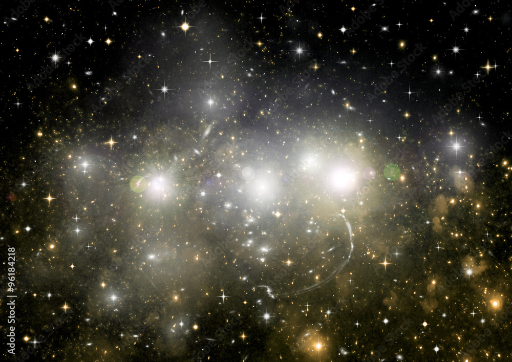 Obraz premium galaxy in a free space