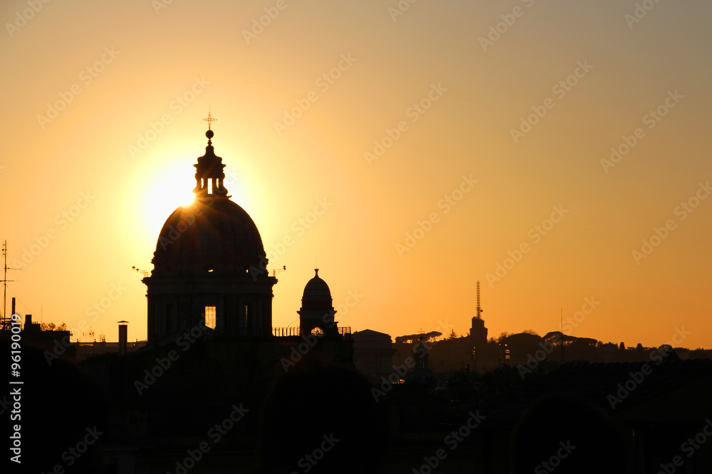 Rom Panorama bei Sonnenuntergang