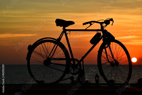 vélo face à la mer