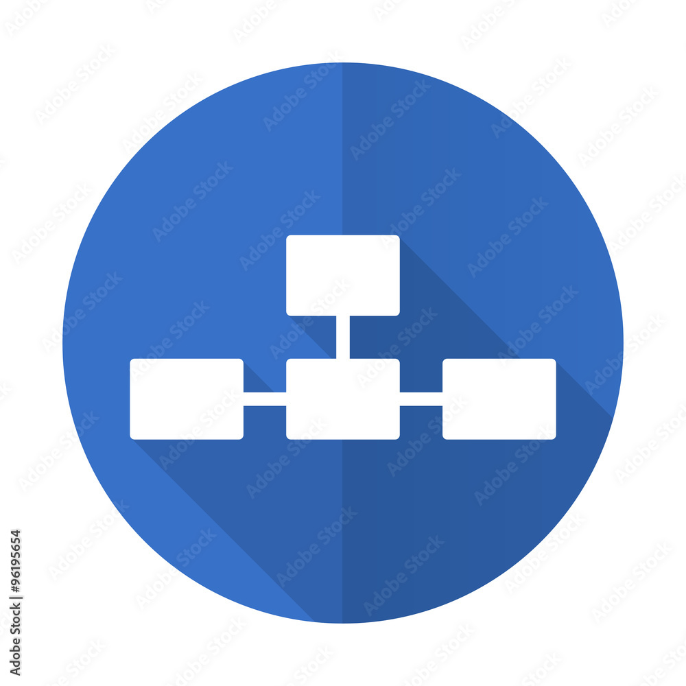 database blue flat desgn icon with shadow on white background database blue flat desgn icon with shadow on white background