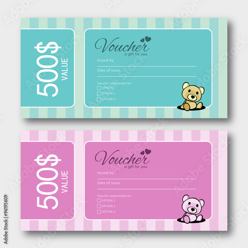 Cute Gift Voucher Template
