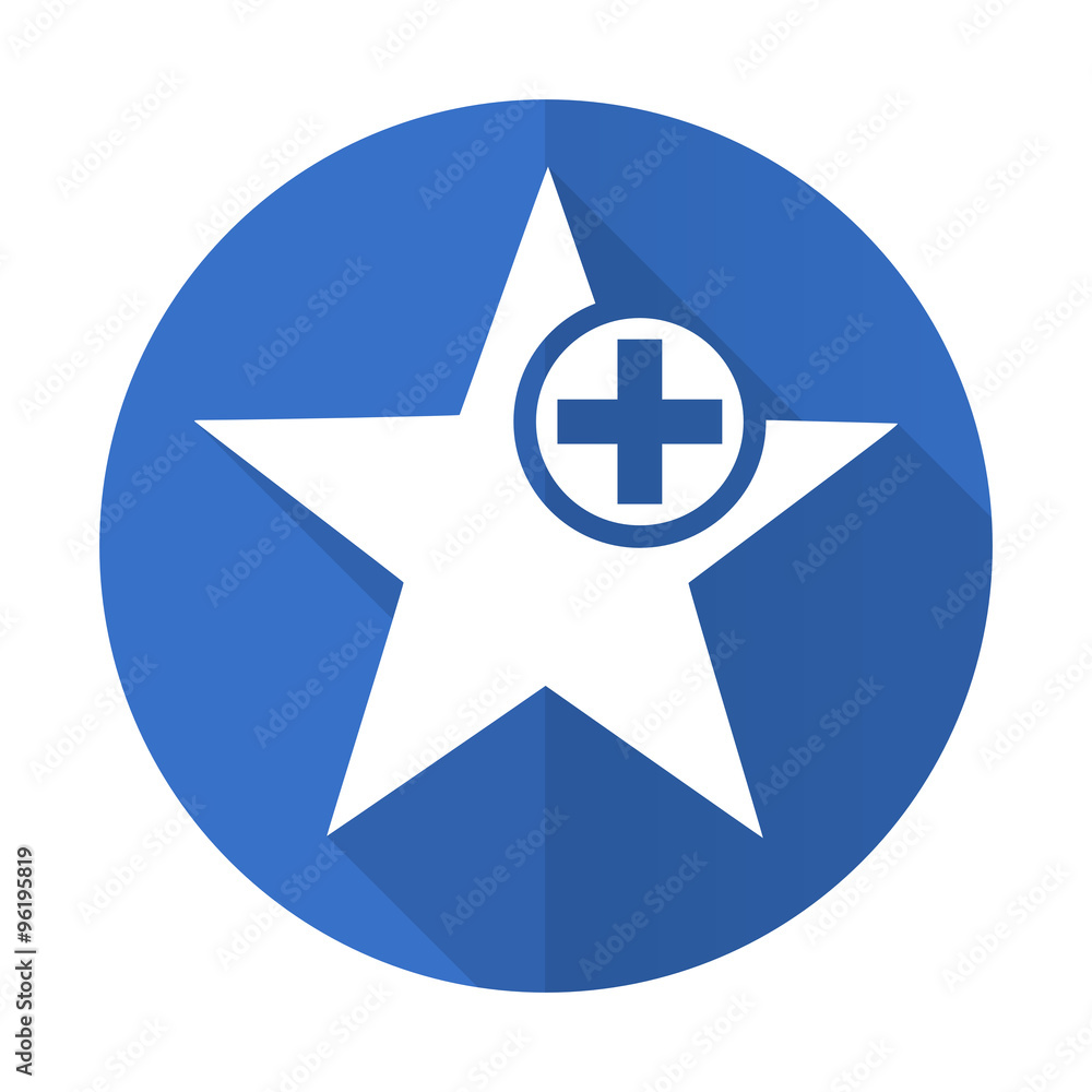 star blue flat desgn icon with shadow on white background star blue flat desgn icon with shadow on white background