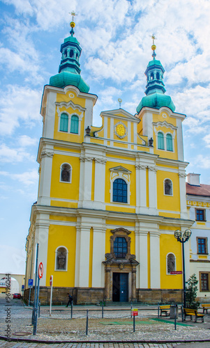 Church of the Assumption of the Virgin Mary (kostel nanebevzeti panny marie) in czech city hradec kralove photo