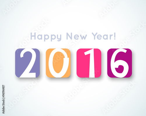 Happy New Year 2016 banner. illustration for holiday