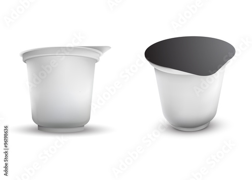 Vector Set of Blank White Foil Food Packaging llustration Isolated Mock Up Template Package Ready For Custom Design Collection Pack