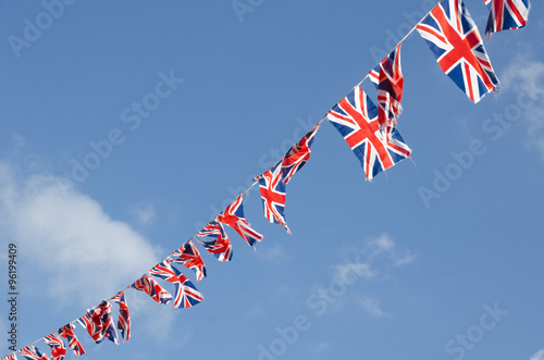 Fotografering british flag bunting