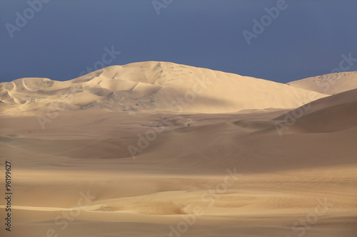Sand dunes near Huacachina  Ica region  Peru.
