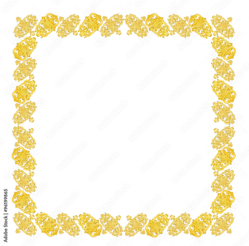 gold framework, the sculptural form on a white background gold framework, the sculptural form on a white background