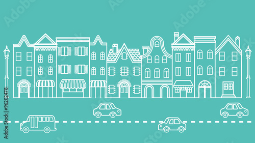 Townscape - Cars driving in the Street