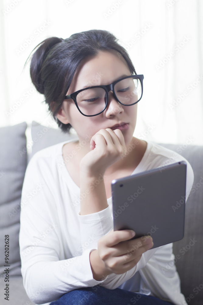 Woman use Tablet Woman use Tablet