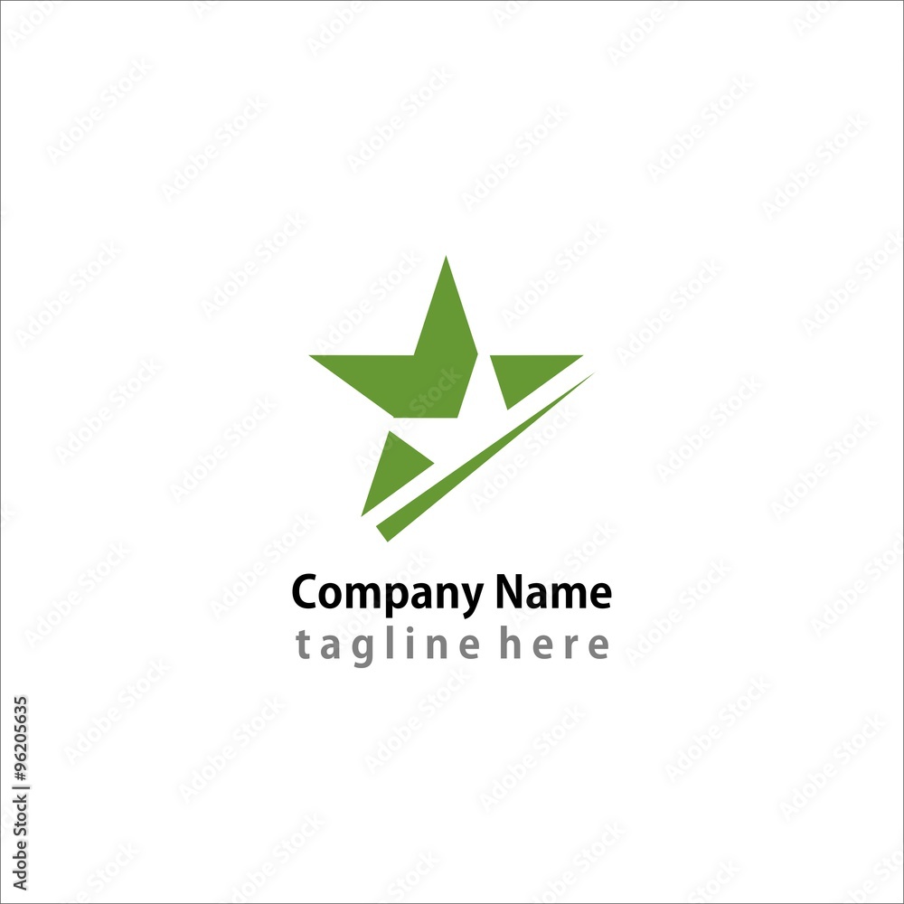 Obraz premium Stars logo icon vector