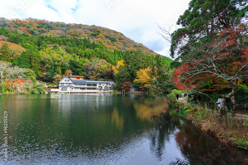 Lake Kinrinko in Yufuin, Kyushu, Japan