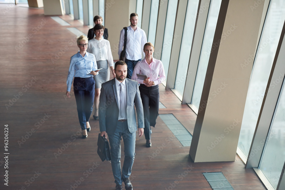 Fototapeta premium business people group walking
