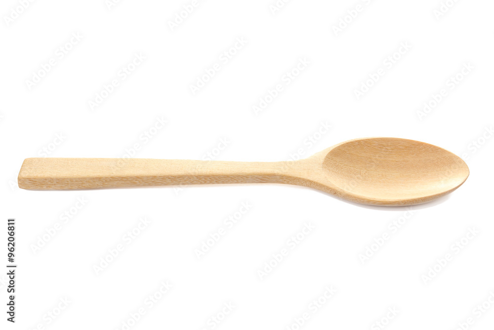 wooden spoon isolated over white. wooden spoon isolated over white.