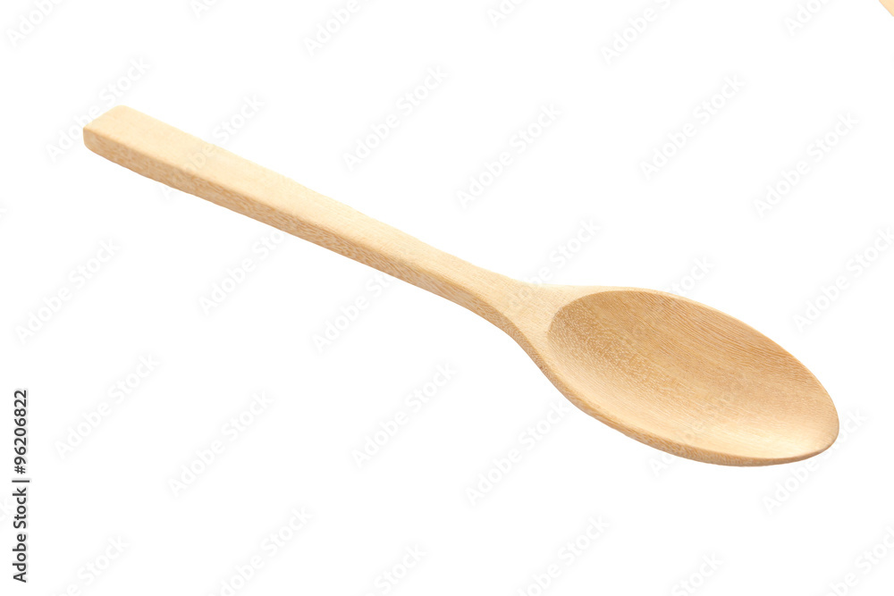 wooden spoon isolated over white. wooden spoon isolated over white.