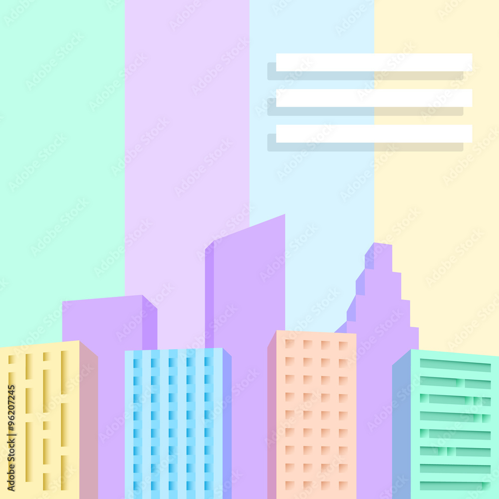 Big city scene. Big city scene.