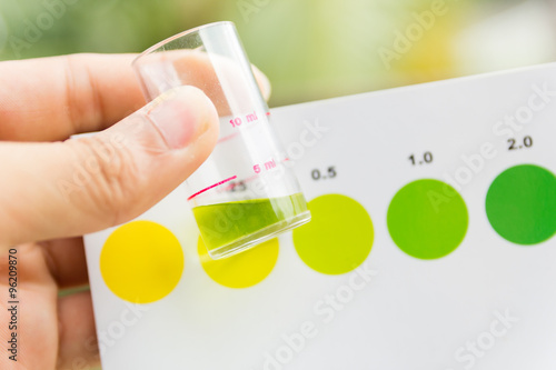 Measurement of ammonia in water , amomia testing photo