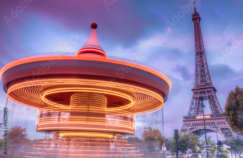 Carrousel with Eiffel Tower