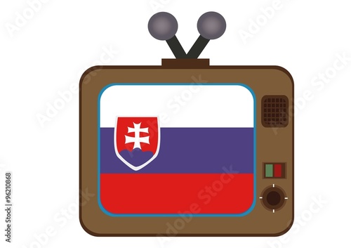 Telewizor,Flaga,Słowacja