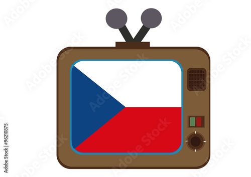 telewizor,Czechy,flaga